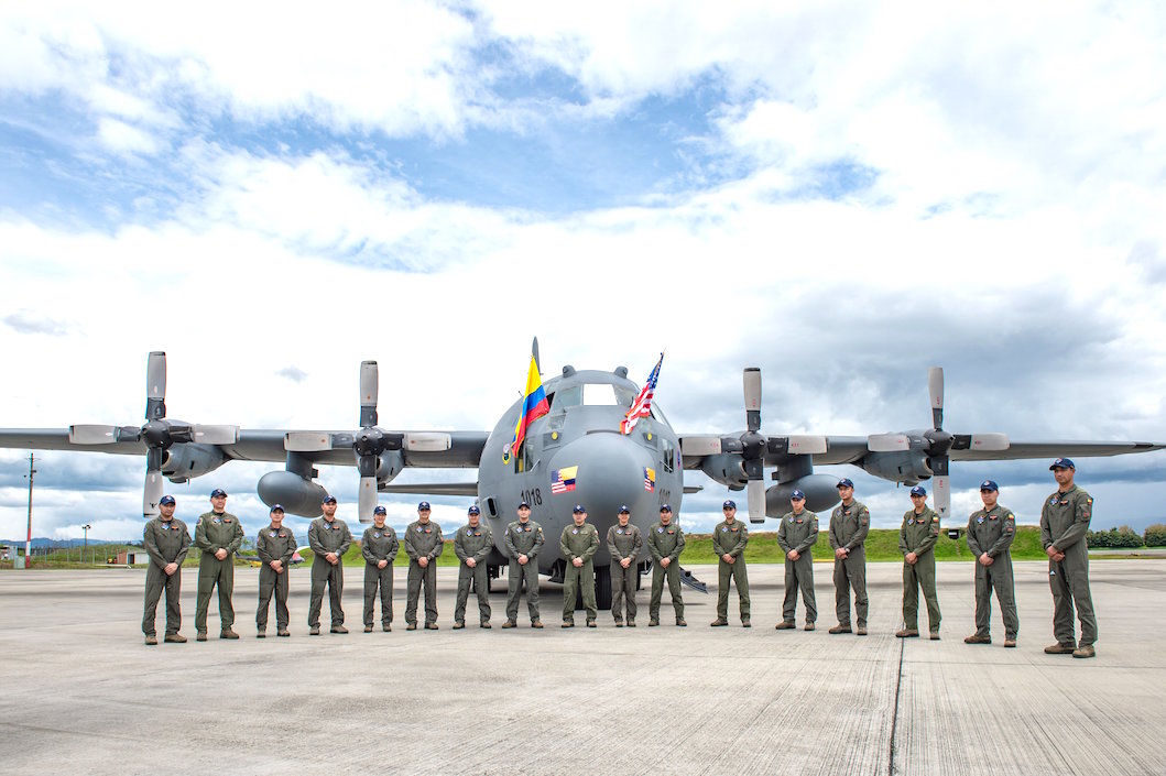 Uno de los aviones transferidos por el Gobierno de Estados Unidos.