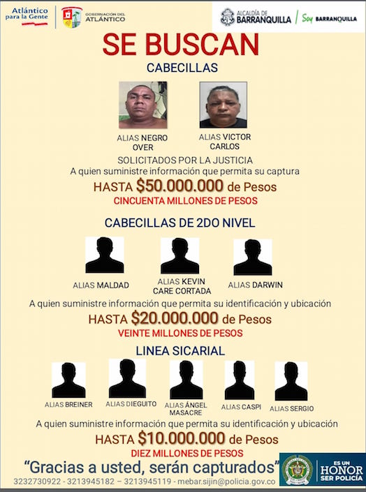 El cartel de los delincuentes.