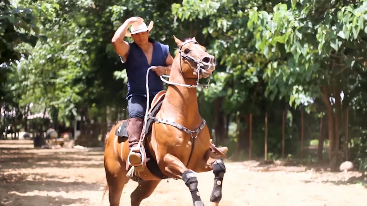 Josué Alirio Barrera, aficionado a los caballos.