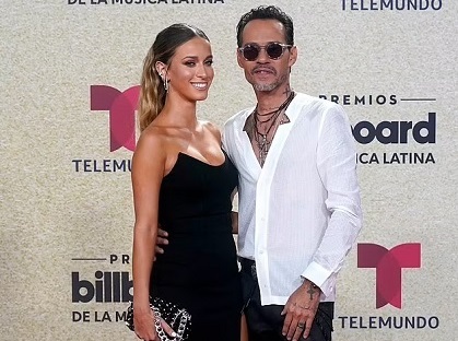 Marc Anthony y su novia.