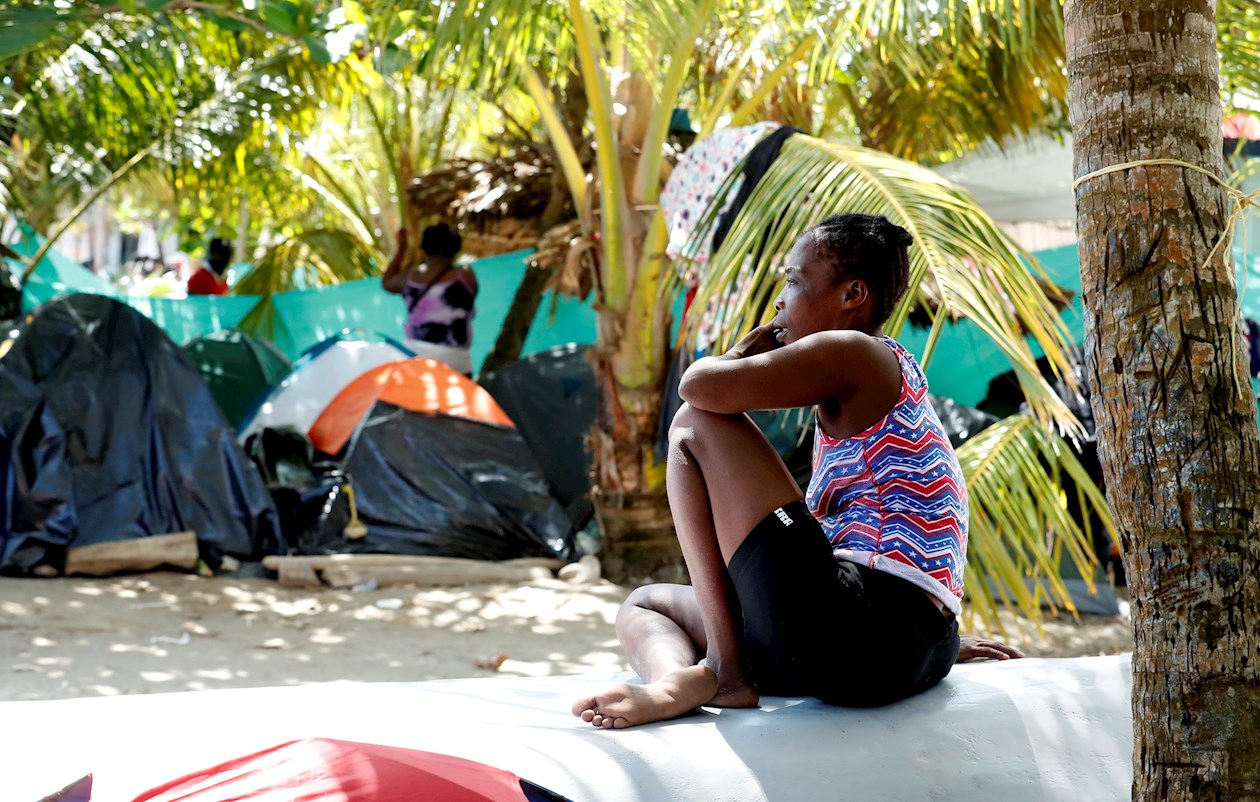 Migrantes en Necoclí.