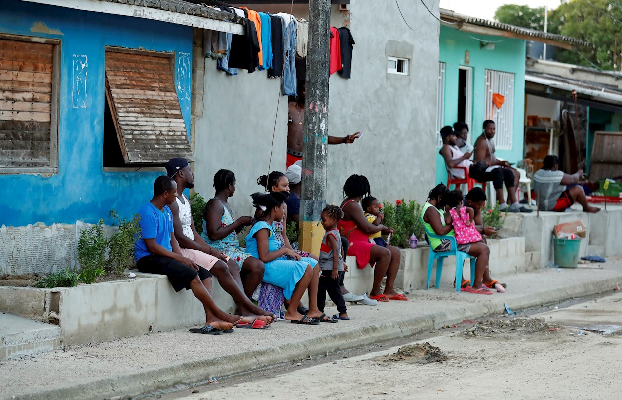 Migrantes en Necoclí.