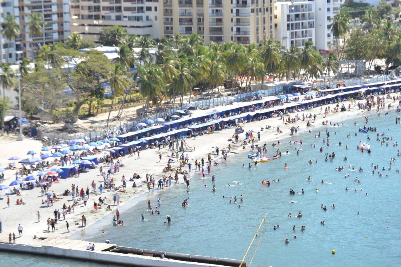 Playa de El Rodadero. 