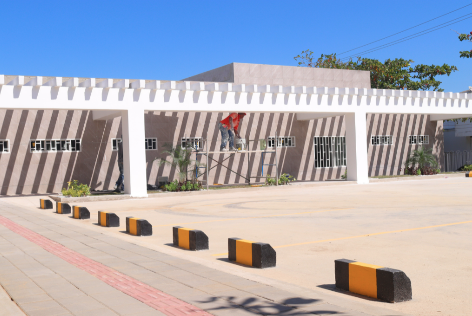 Imagen del avance de la obra.