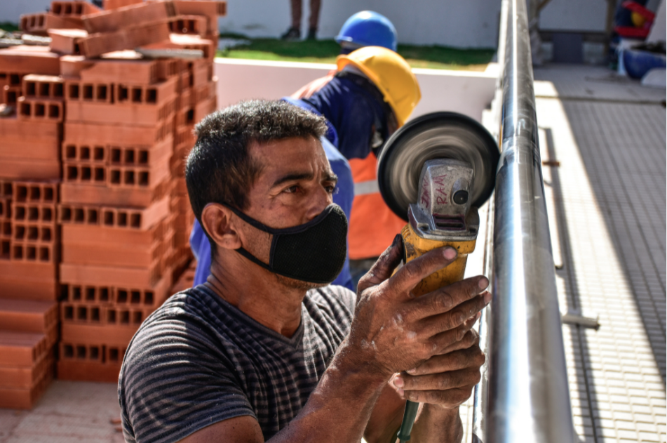 Imagen del avance de la obra.