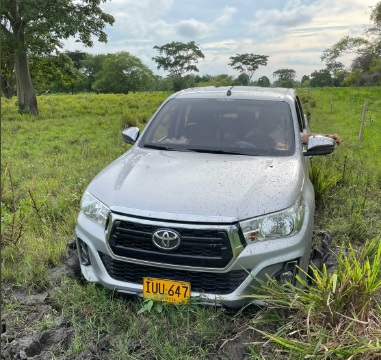 La camioneta de Haddad fue hallada abandonada.