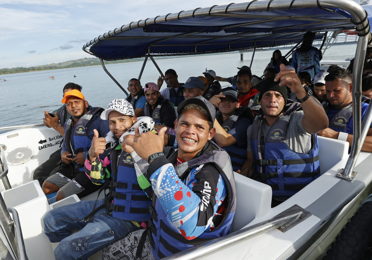 Migrantes en el Darién.