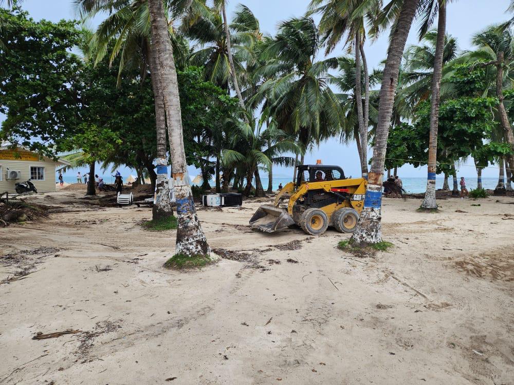 Limpieza de playas en San Andrés