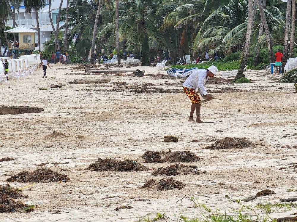 Limpieza de playas en San Andrés