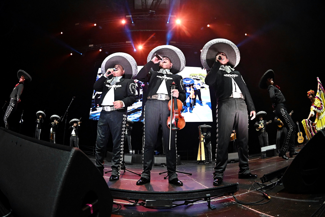 La orquesta mexicana Mariachi Vargas de Tecalitlán.