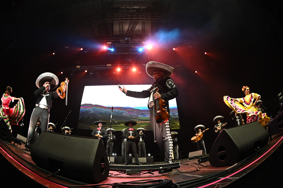 La orquesta mexicana Mariachi Vargas de Tecalitlán.