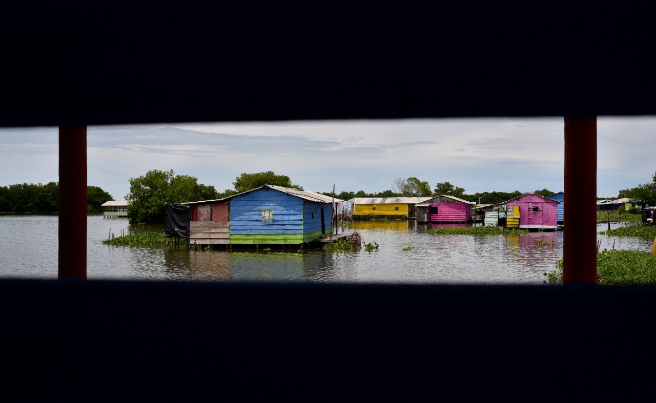 Casas palafíticas del pueblo de Buenavista