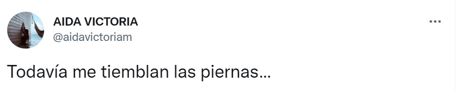 Tweet de Aida Victoria Merlano. 