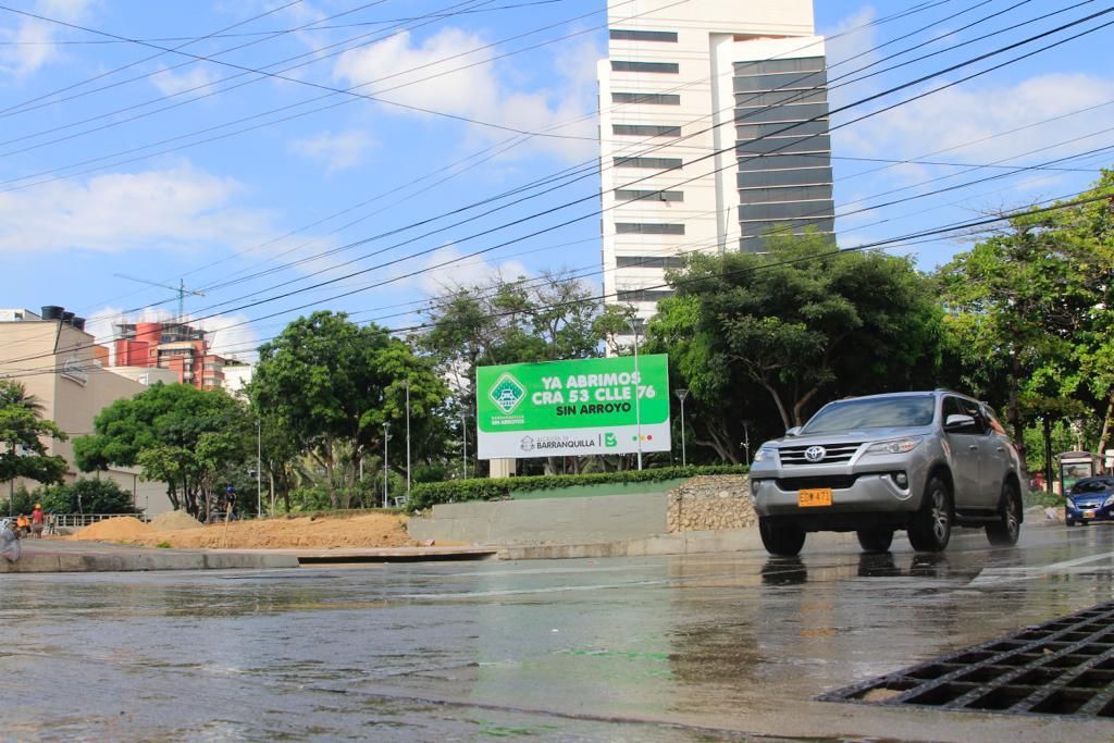 El de la calle 76 con carrera 53 dejó de ser punto crítico por el arroyo.