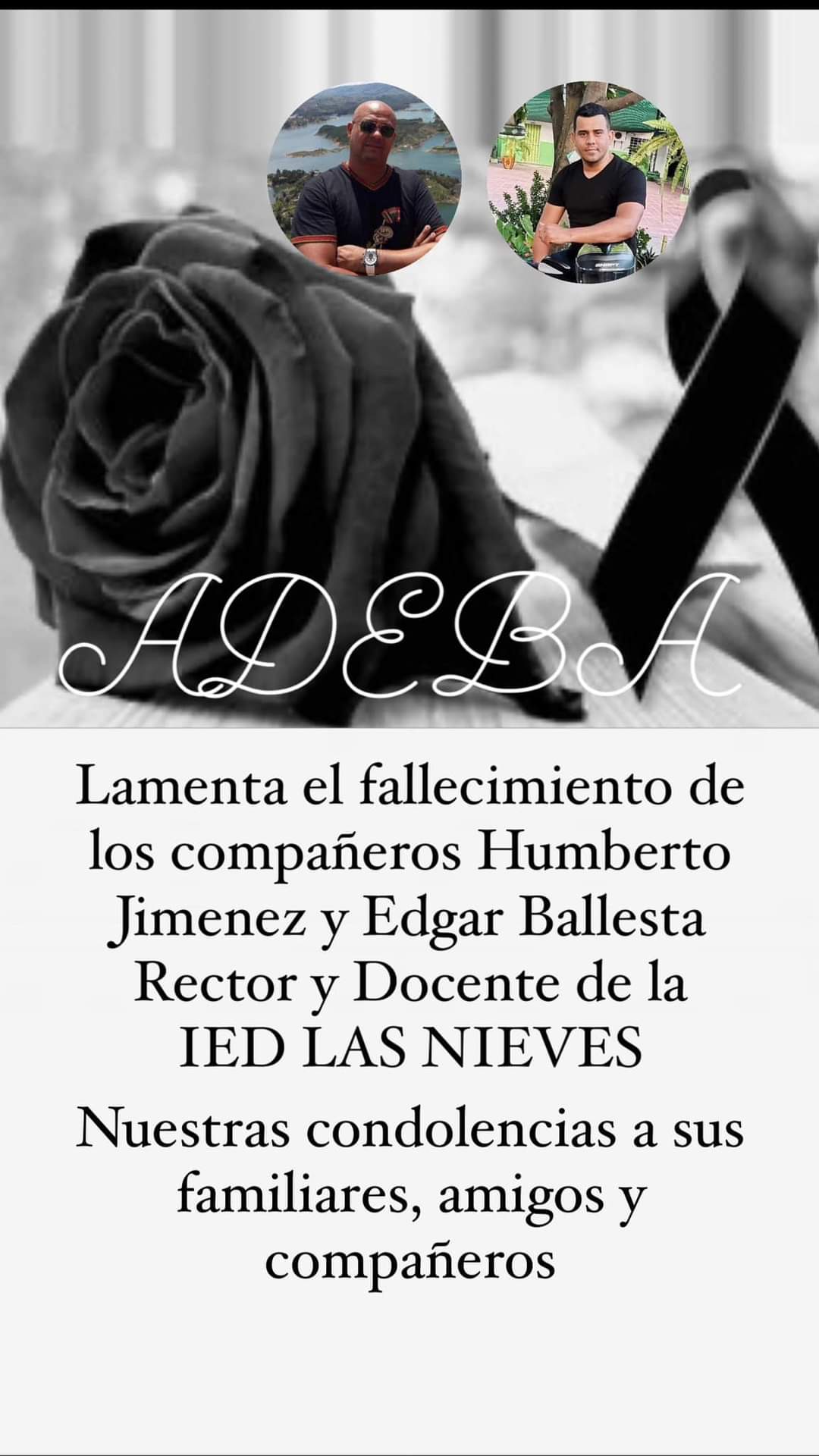 Adeba Humberto Jiménez Galindo y Edgar Ballesta.