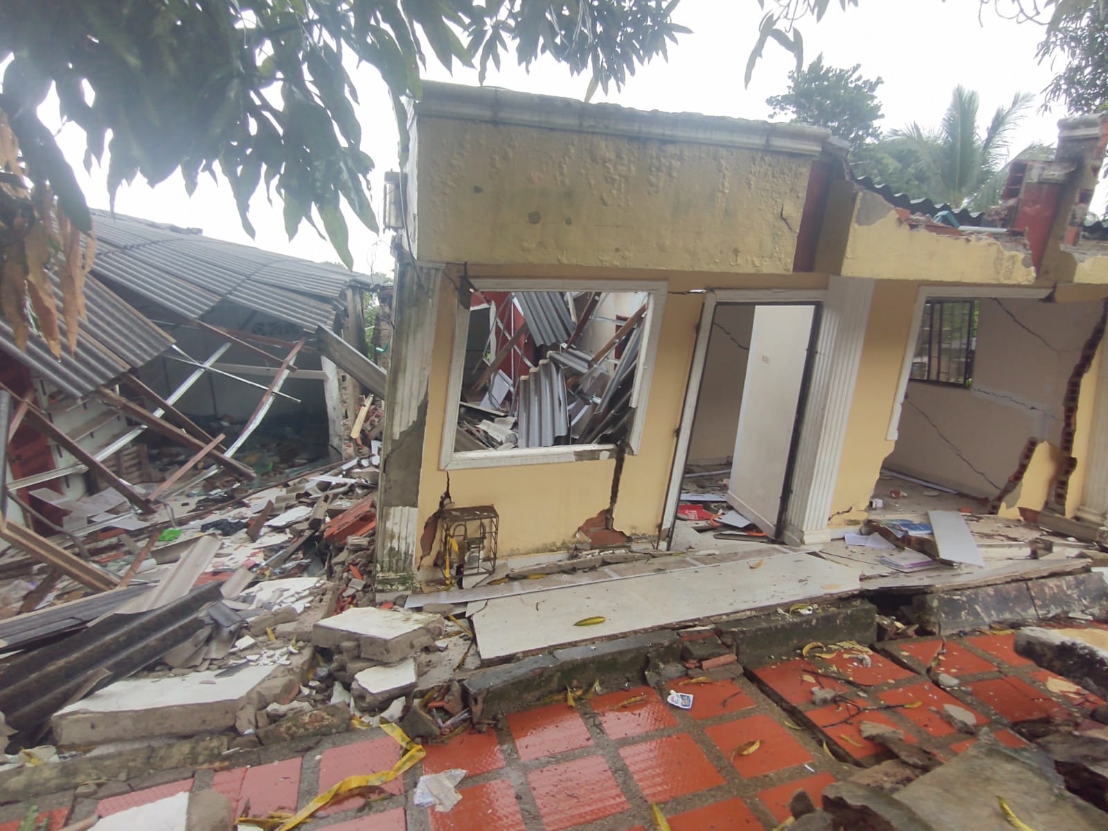 Viviendas totalmente destruidas.