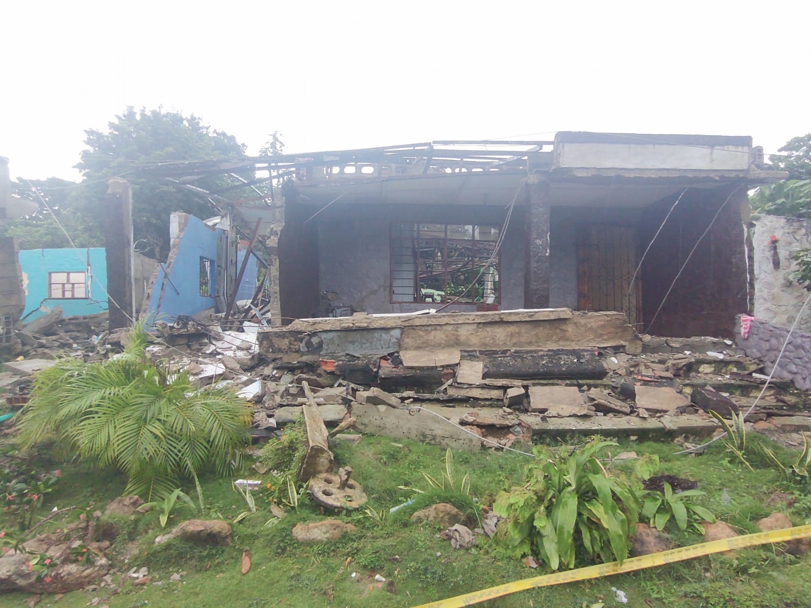 Vivienda destruida.