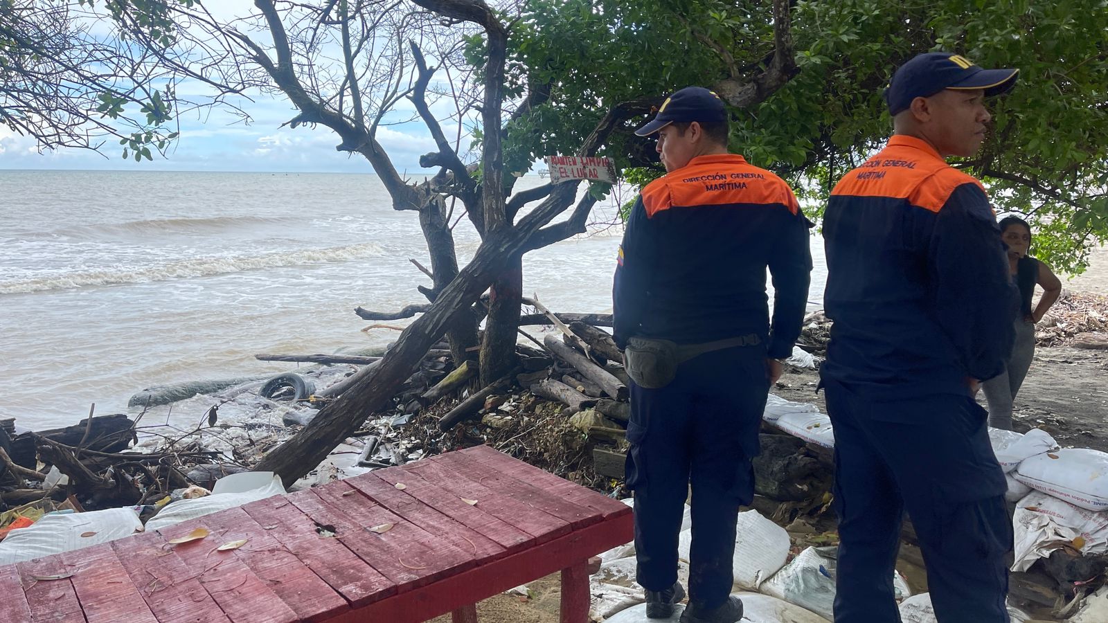 La erosión en playa de Puerto Colombia.