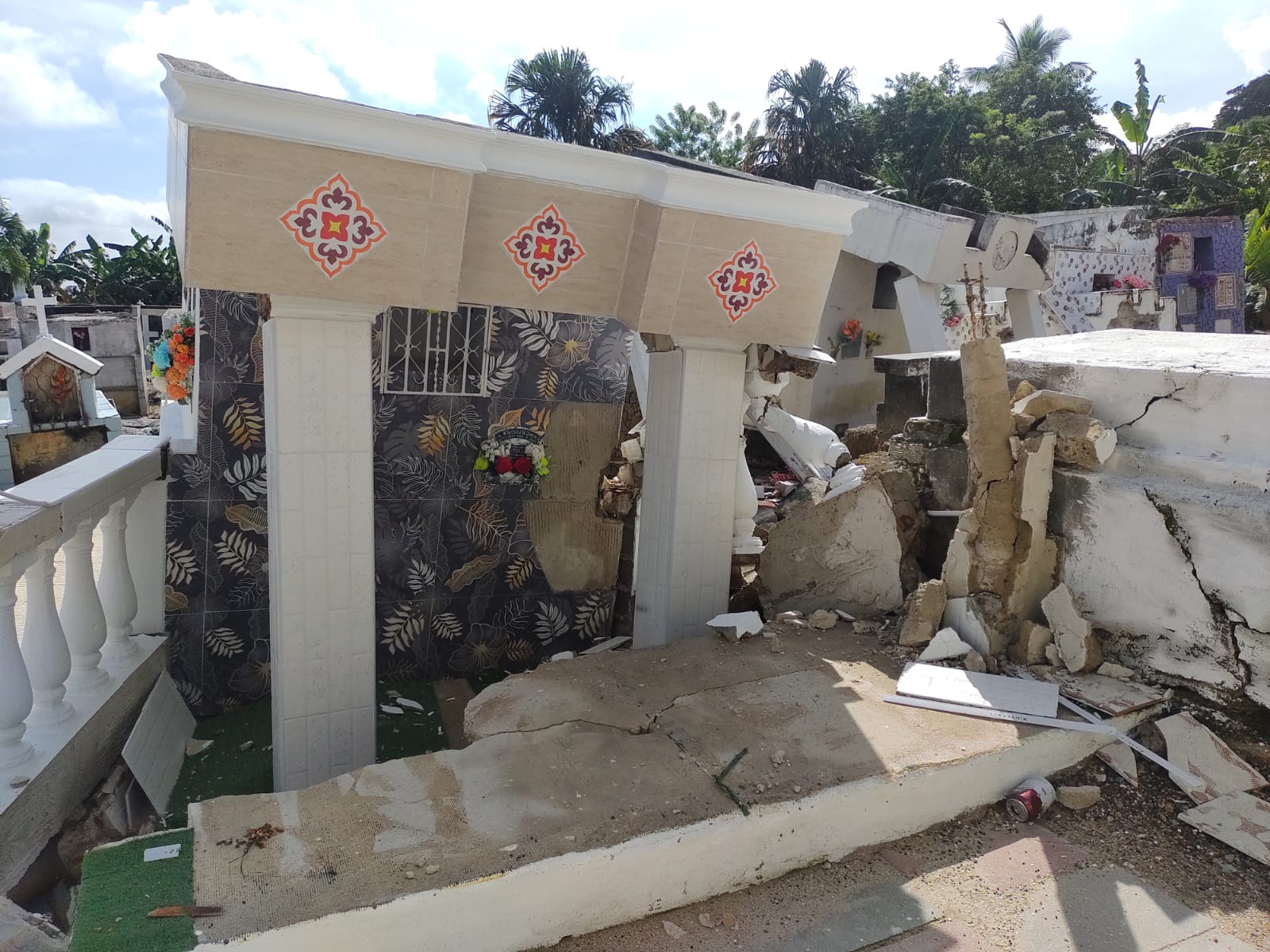 Zona Cero. Estado en que está el cementerio de Piojó