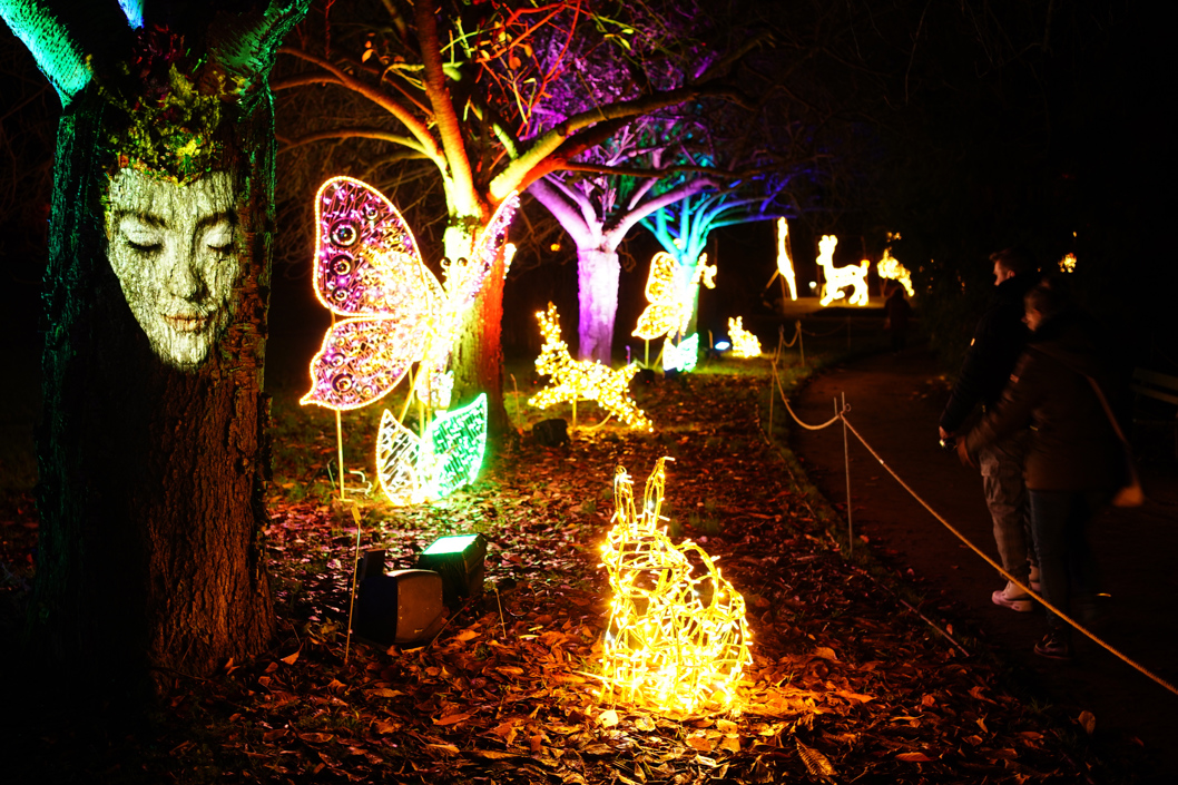 Inauguración del evento Christmas Garden Berlín.
