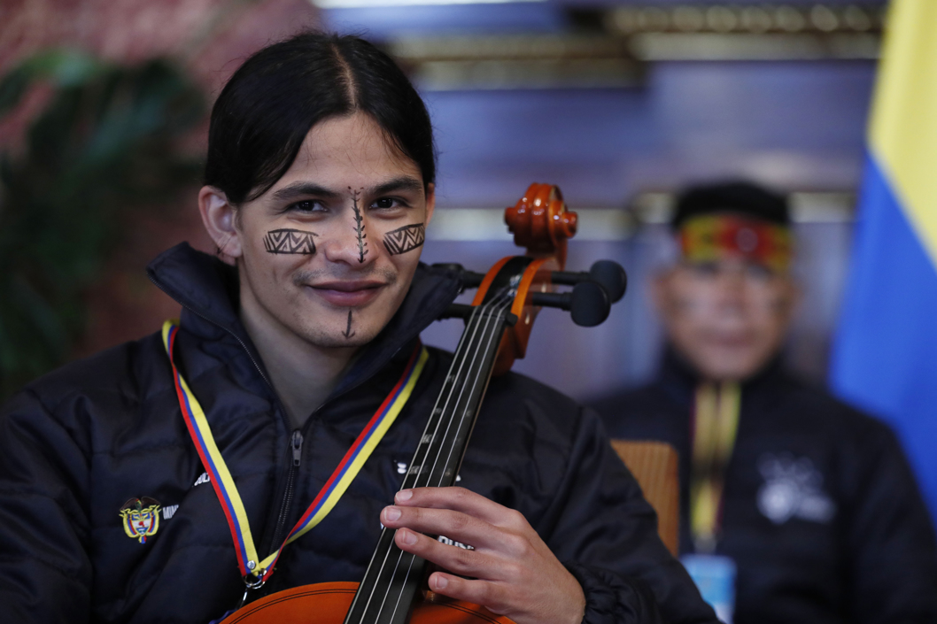 Orquesta Filarmónica Emberá Chami.