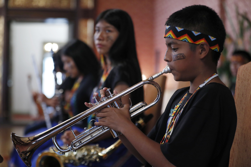 Orquesta Filarmónica Emberá Chami.