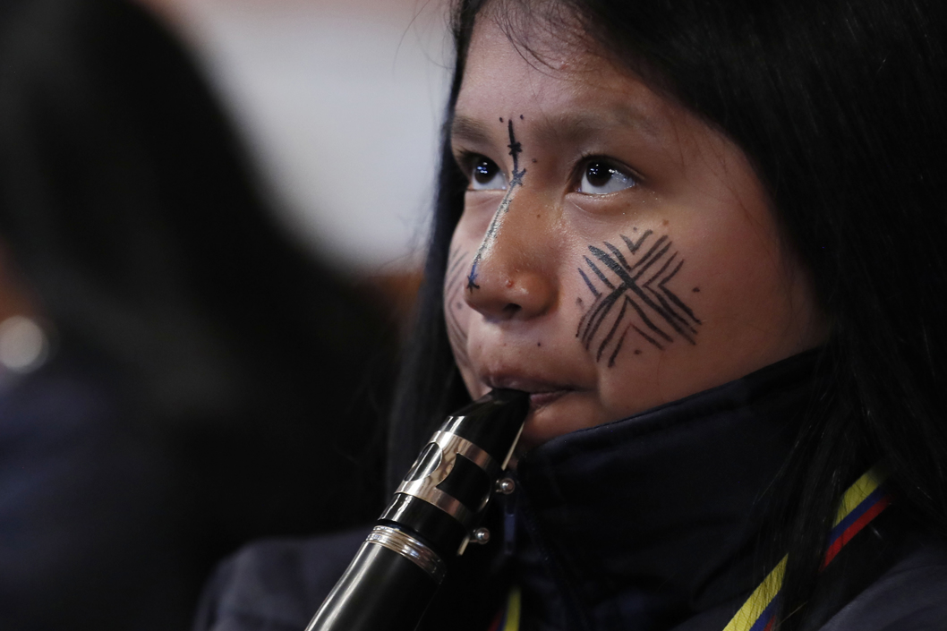 Orquesta Filarmónica Emberá Chami.