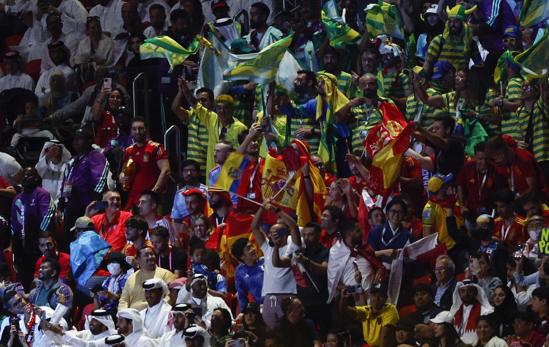 Hinchas de diferentes partes del mundo. 