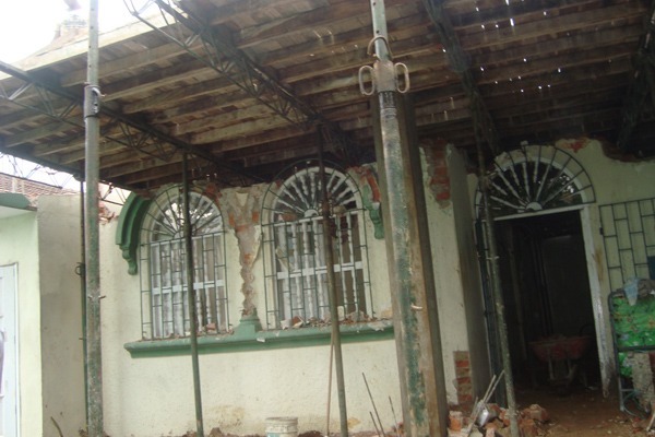 El inmueble intervenido.