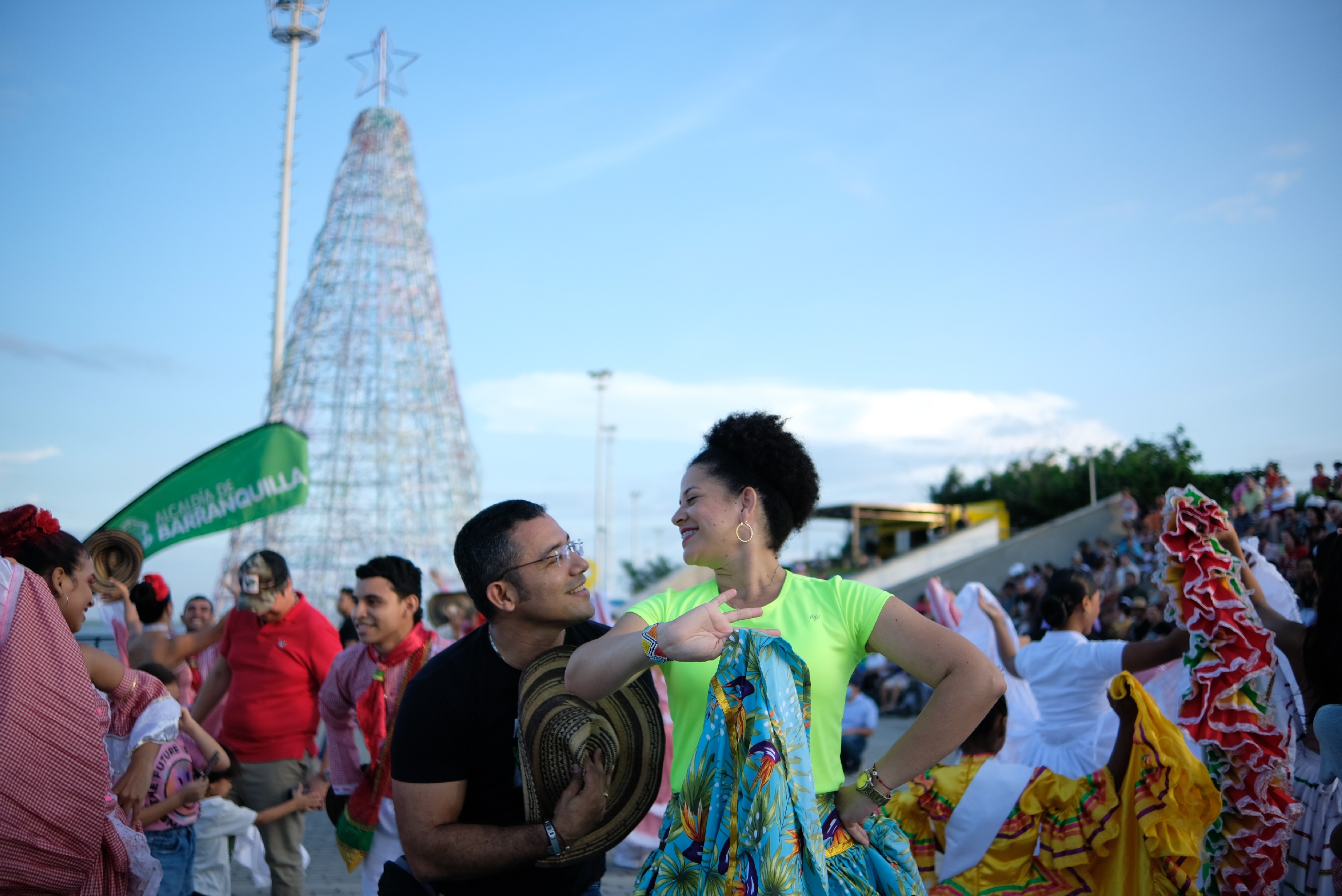 Celebración en el parque Sagrado Corazón.