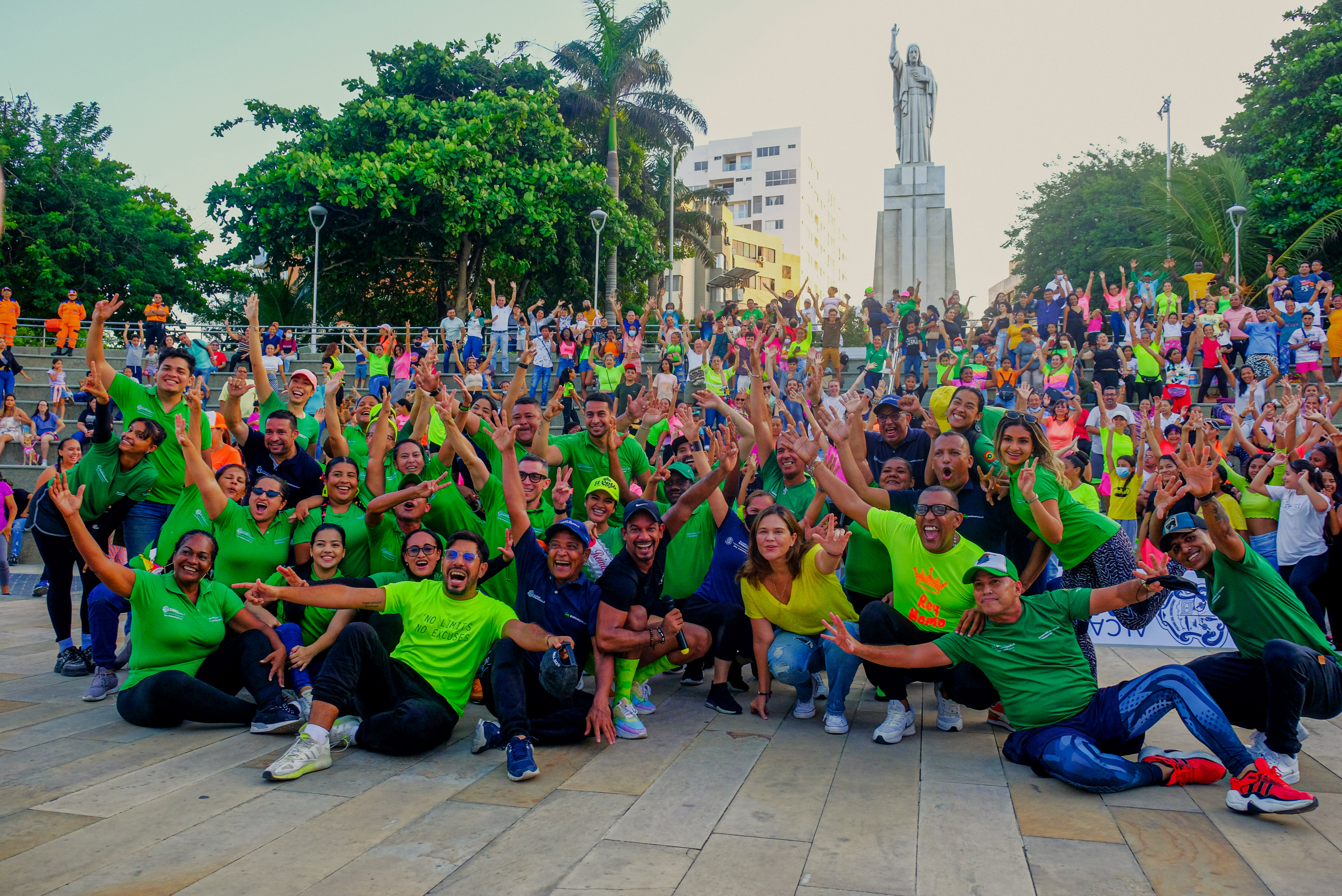 Celebración en el parque Sagrado Corazón.