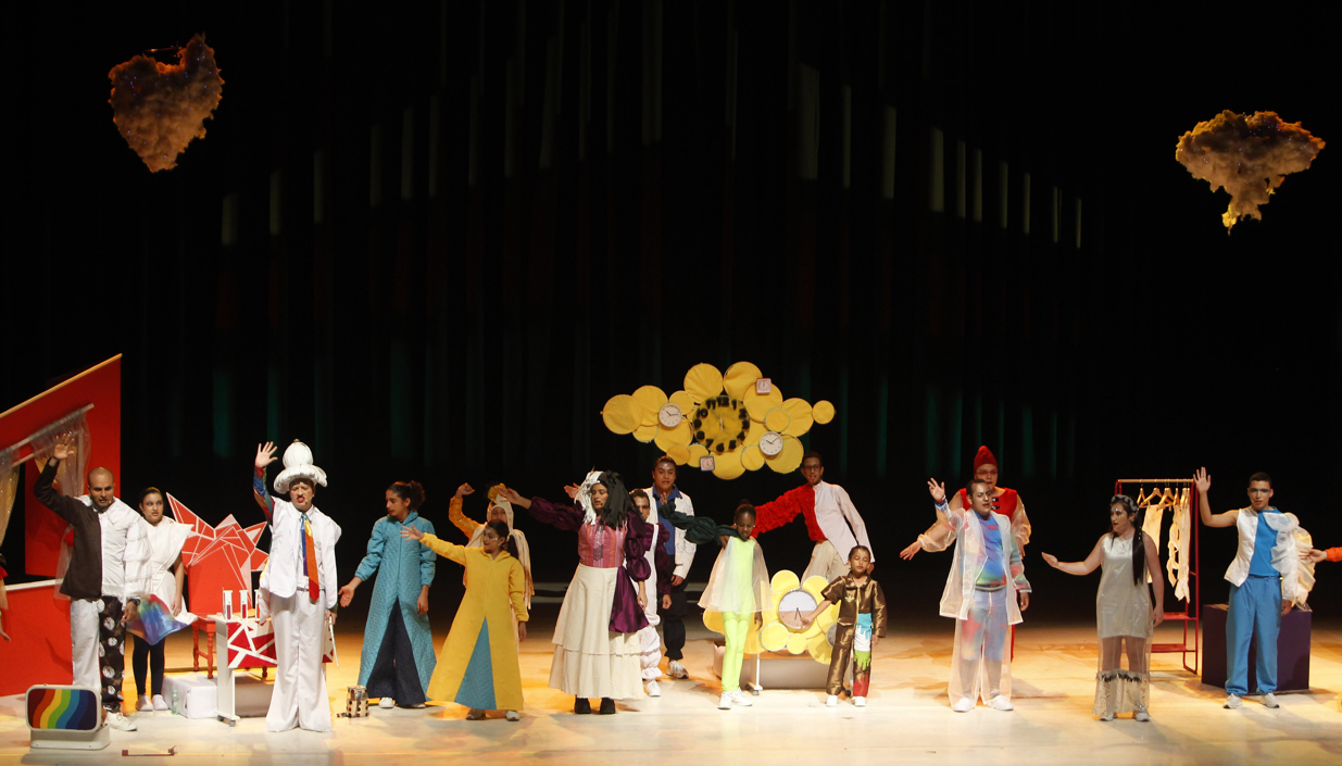 Grupo teatral de la Fundación Integrar.