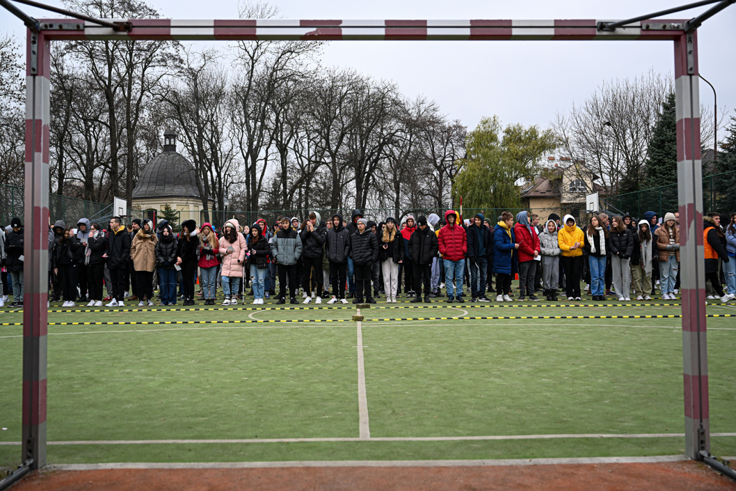 Estudiantes de diversas instituciones educativas en Jaroslaw, Polonia.