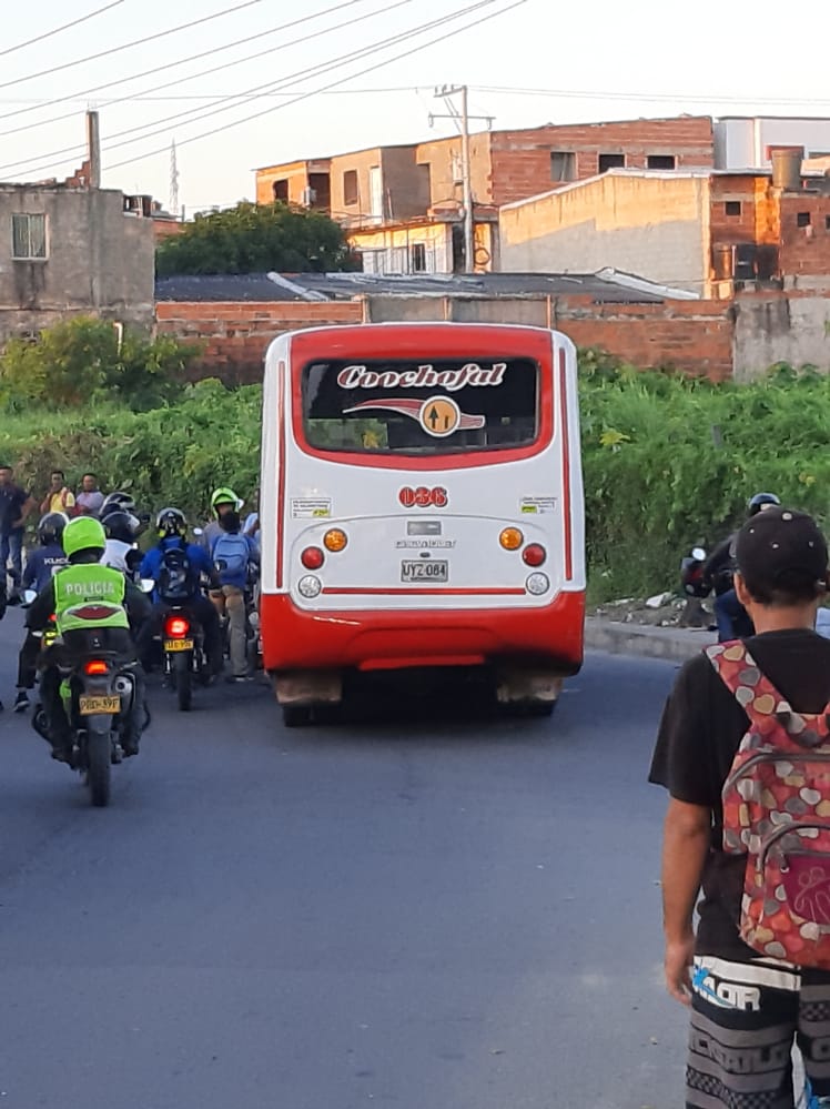 Bus de la empresa Coochofal.