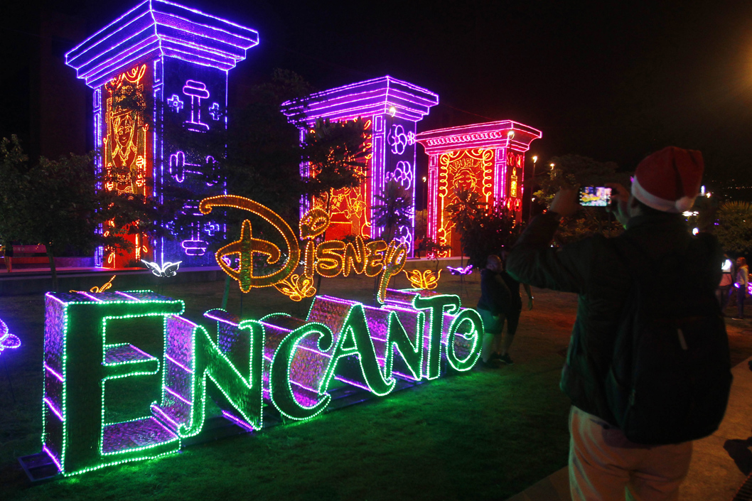 Alumbrado navideño en Medellín.