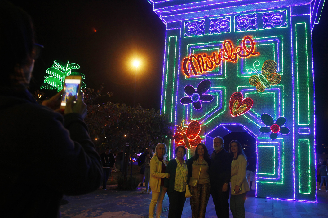 Alumbrado navideño en Medellín.