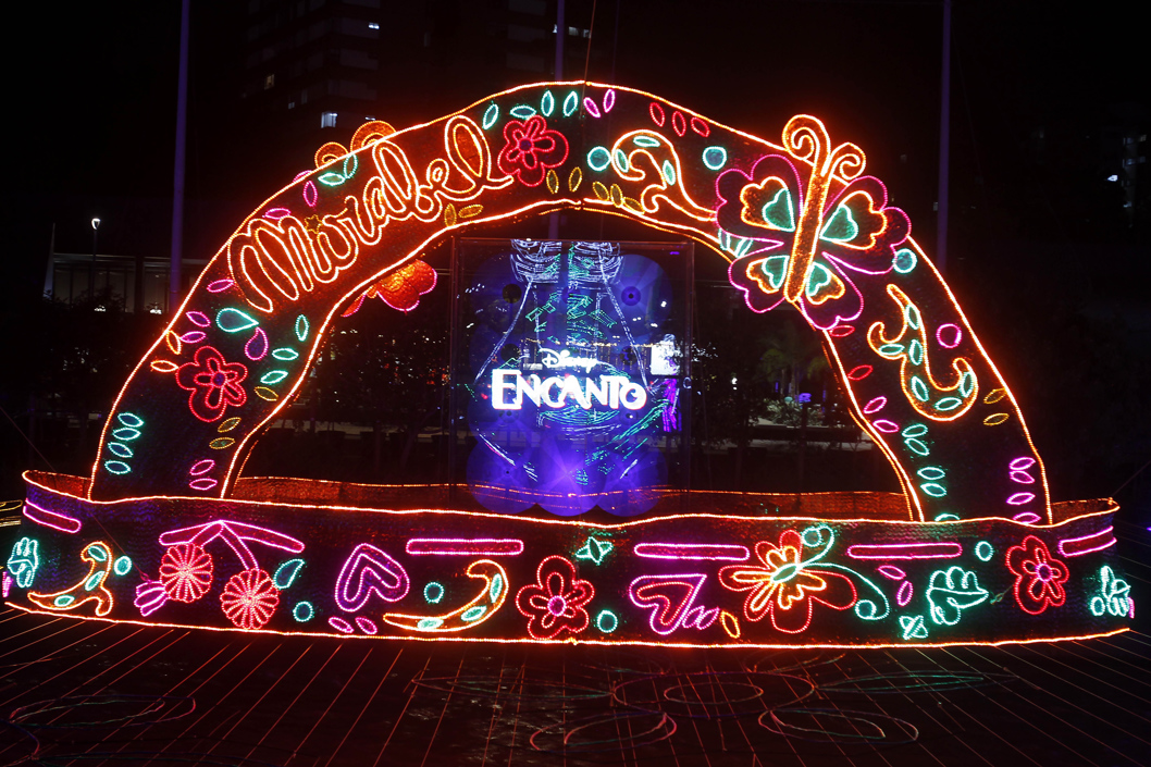 Alumbrado navideño en Medellín.