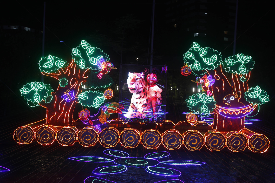 Alumbrado navideño en Medellín.