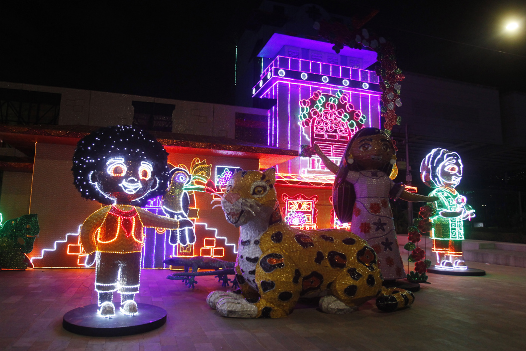 Alumbrado navideño en Medellín.