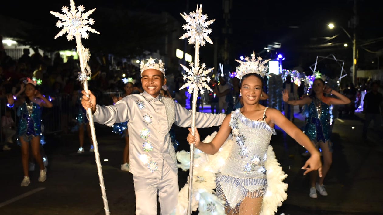 Los reyes infantiles 2023 Diego Andrés Chelia Acosta y Tahiana Rentería De Ávila.