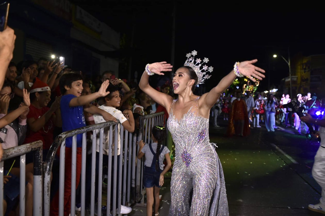 La contagiante alegría de la Reina del Carnaval 2023.