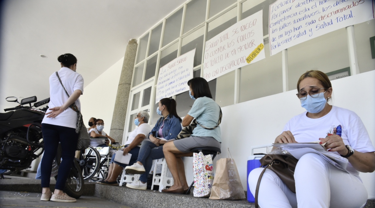 Protesta en la Supersalud