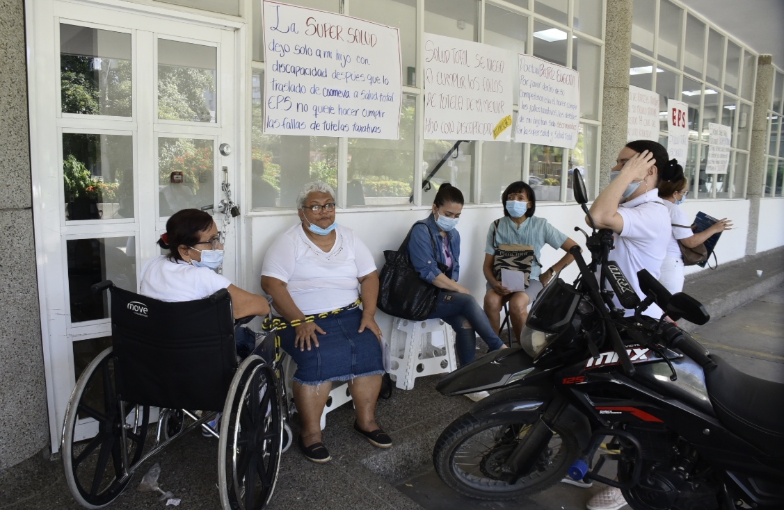 Protesta en la Supersalud