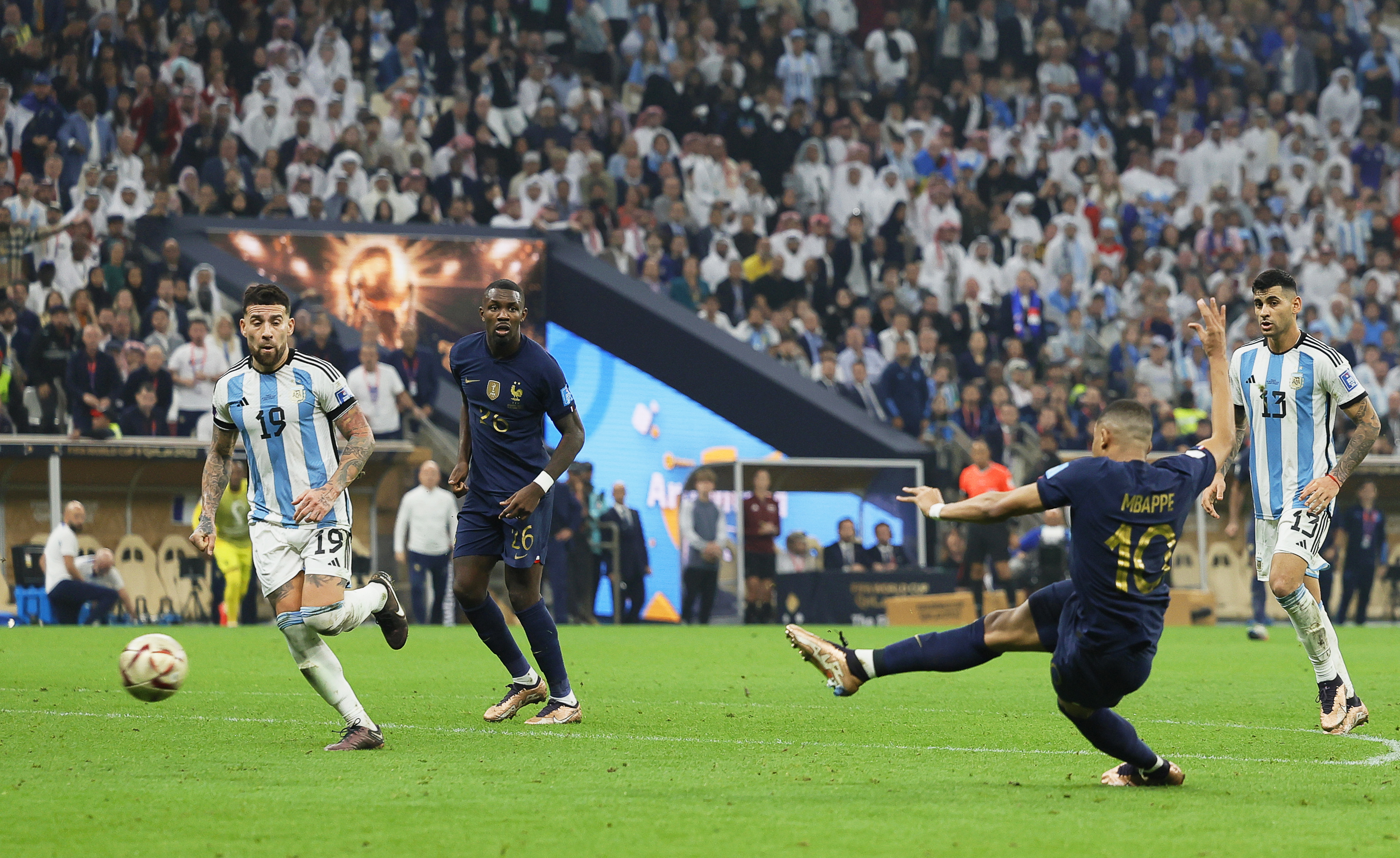 El 2-2 de Francia, anotado por Kylian Mbappé.