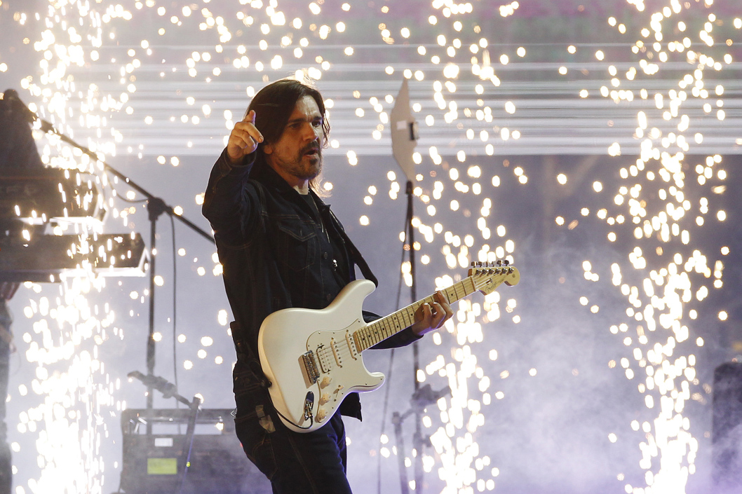 Juanes en un concierto en Medellín. 