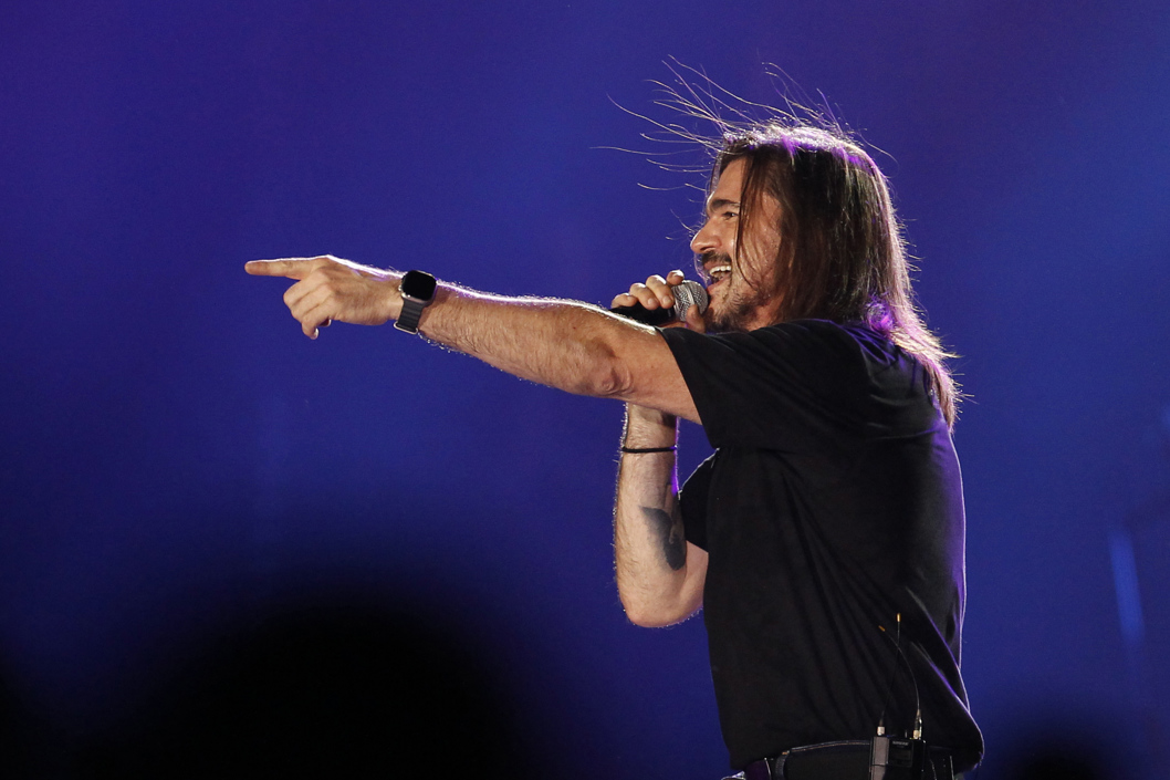 Juanes en un concierto en Medellín. 