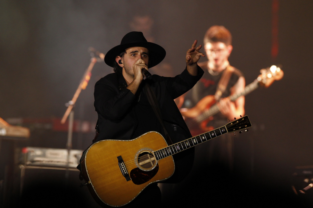 La banda Morat en un concierto en Medellín. 