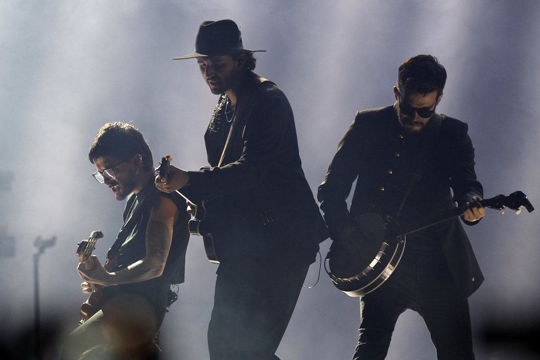 La banda Morat en un concierto en Medellín. 