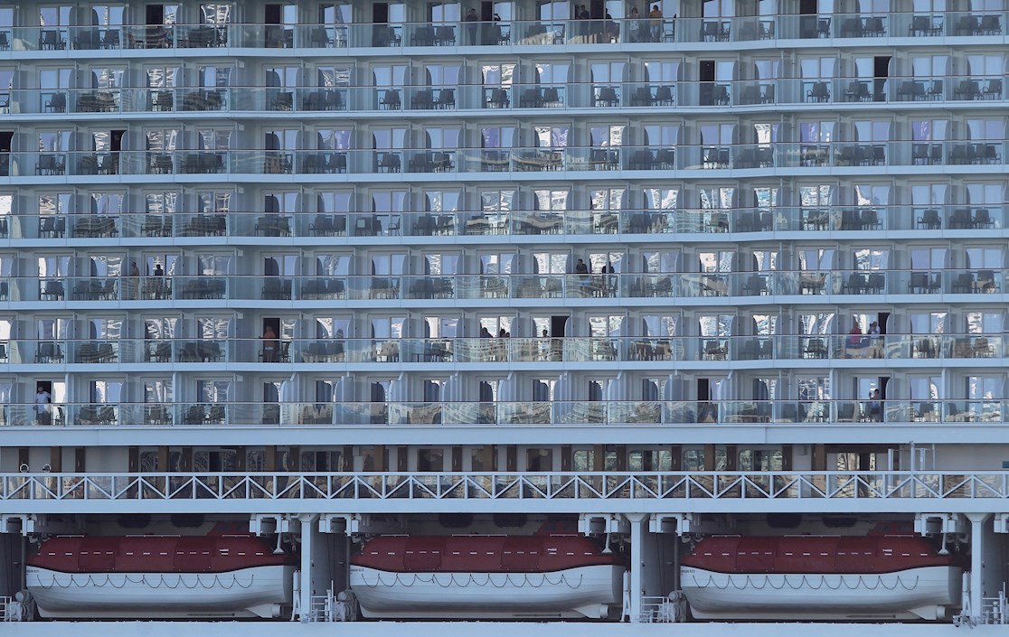 Foto de uno de los cruceros que llegó a Cartagena.