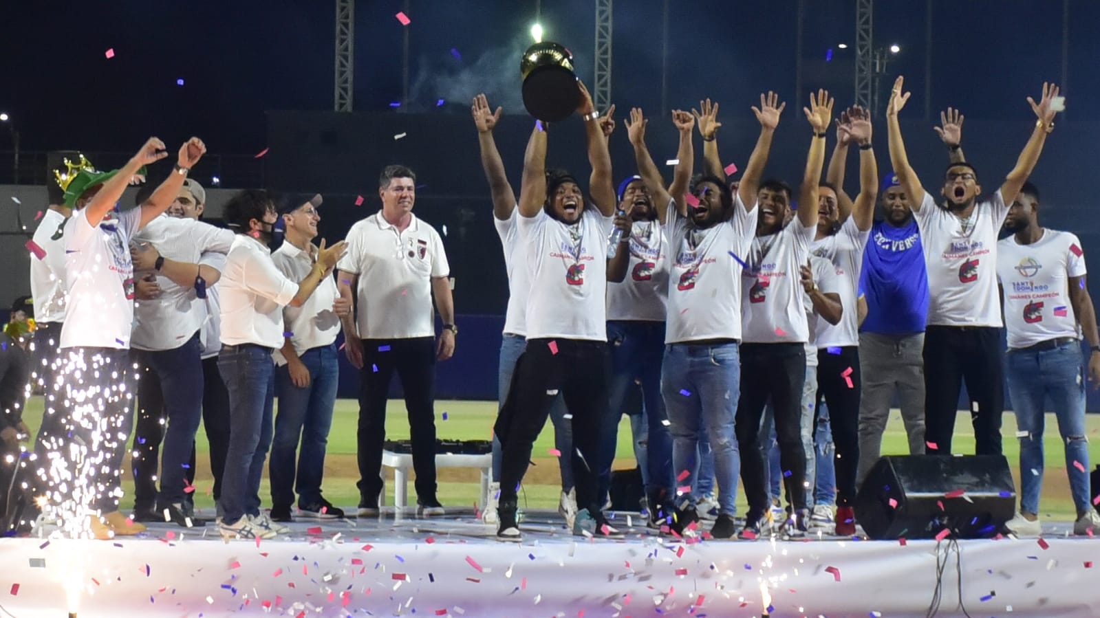 Celebración de los campeones.